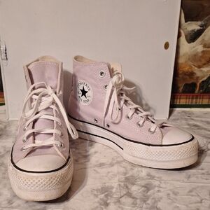 Converse All Star High-Top Sneakers with Platform Sole